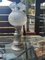 Lámpara de mesa Art Déco de latón niquelado, años 30, Imagen 1