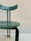 Zeta Turquoise Dining Chairs by Harvink, 1980s, Set of 4 3