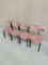 Zeta Pink Dining Chairs by Harvink, 1980s, Set of 4 2