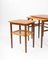 Tavolini ad incastro Mid-Century in teak e vimini di Johannes Andersen per Silkeborg Møbelfabrik, Danimarca, anni '60, set di 3, Immagine 6