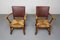 Rush and Oak Armchairs from De Ster Gelderland, Netherlands, 1950s, Set of 2 5