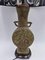Lámpara de mesa china antigua de bronce, Imagen 2