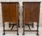 French Walnut and Burl Nightstands with Drawer, 1940, Set of 2 16