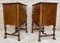 French Walnut and Burl Nightstands with Drawer, 1940, Set of 2 15