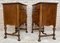 French Walnut and Burl Nightstands with Drawer, 1940, Set of 2, Image 15