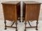 French Walnut and Burl Nightstands with Drawer, 1940, Set of 2, Image 19