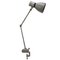 Lámpara de escritorio industrial vintage de metal gris, Imagen 1