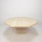 Italian Octagon Coffee Table in Travertine, 1980s, Image 1