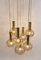 Large Smoked Glass Cascade Chandelier from Ott International, 1970s, Image 7