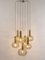 Large Smoked Glass Cascade Chandelier from Ott International, 1970s, Image 5