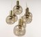 Large Smoked Glass Cascade Chandelier from Ott International, 1970s, Image 2