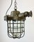 Industrial Cast Aluminium Cage Pendant Light, 1960s 13