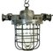 Industrial Cast Aluminium Cage Pendant Light, 1960s 1