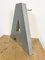 Large Vintage Grey Iron Facade Letter A, 1970s 4