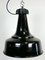 Industrial Black Pendant Factory Lamp with Cast Iron Top, 1970s, Image 7