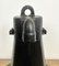 Lámpara colgante industrial de fábrica en negro con superficie de hierro fundido, años 70, Imagen 12