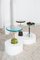 Pina High Aqua Blue Brass Side Table by Pulpo 3