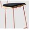 Boomerang Stool with Backrest and Copper Finishings by Pepe Albargues 6