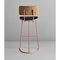 Boomerang Stool with Backrest and Copper Finishings by Pepe Albargues 4