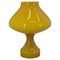 Glass Yellow Table Lamp by Valasske Mezirici, 1970s 1