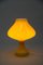 Glass Yellow Table Lamp by Valasske Mezirici, 1970s 6