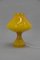 Glass Yellow Table Lamp by Valasske Mezirici, 1970s 2