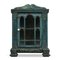Patinated Wooden Wall Display Cabinet 1