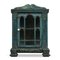 Patinated Wooden Wall Display Cabinet, Image 1