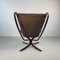 Vintage Brown Leather High Backed Falcon Chair by Sigurd Resell, Image 8
