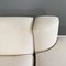 Italian Space Age Modern Modular Sofa in White-Beige Fabric with Pouf, 1970s, Set of 6 17