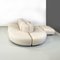 Italian Space Age Modern Modular Sofa in White-Beige Fabric with Pouf, 1970s, Set of 6, Image 6