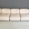 Divano moderno modulare Space Age in tessuto bianco-beige con pouf, Italia, anni '70, set di 6, Immagine 12