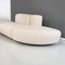 Italian Space Age Modern Modular Sofa in White-Beige Fabric with Pouf, 1970s, Set of 6 9