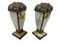French Art Deco Bronze and Onyx Mantelpieces, 1920s, Set of 2 3