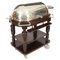 Versilberter Vintage Servierwagen mit Roastbeef, 1950er 1