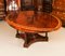 Vintage Oval Flame Mahogany Jupe Dining Table & Chairs, 1960s, Set of 13 13
