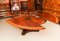 Vintage Oval Flame Mahogany Jupe Dining Table & Chairs, 1960s, Set of 13 9