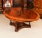 Vintage Oval Flame Mahogany Jupe Dining Table & Chairs, 1960s, Set of 13 6