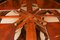 Mesa de comedor Jupe ovalada vintage de caoba, años 60. Juego de 13, Imagen 11
