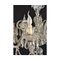 Lámpara de araña veneciana vintage de vidrio con ocho ramas, años 60, Imagen 3