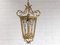 Large Italian Brass Lantern Ceiling Lamp, 1950s 1