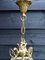 Large Italian Brass Lantern Ceiling Lamp, 1950s 6