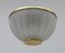 Mid-Century Modern Murano Glass and Brass Ceiling Light, 1970s, Image 1