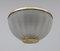 Mid-Century Modern Murano Glass and Brass Ceiling Light, 1970s, Image 4