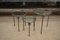 Nesting Steel and Glass Tables, 1960s, Set of 3, Image 9
