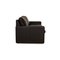 Conseta 2-Seater Sofa in Black Leather from Cor 6