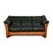 3-Sitzer Sofa aus dunkelgrünem Leder von Stressless 1