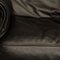 Sofá de tres plazas DS331 de cuero negro de de Sede, Imagen 3