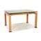 Extendable Dining Table in Wood with Glass Top from Bacher, Image 1