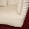 Cupcake Ecksofa mit Chaiselongue aus Cremefarbenem Leder von Bretz 3